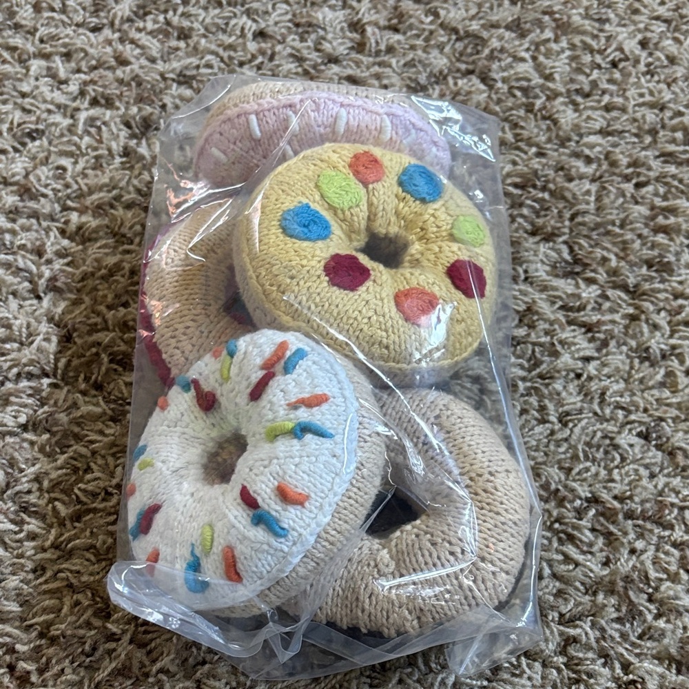 Pebble Friendly Doughnut Rattles